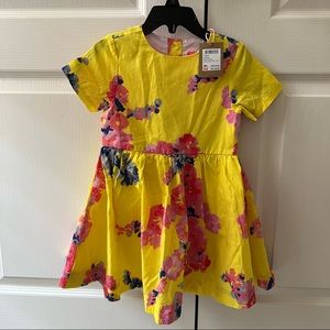 NWT Joules Brand Toddler 2T yellow floral dress